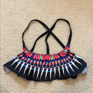 PINK strappy bikini top